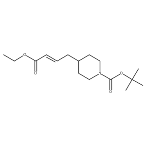 tert-butyl 4-[(E)-4-ethoxy-4-oxo-but-2-enyl]piperidine-1-carboxylate结构式