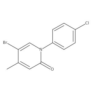 5-Bromo-1-(4-chlorophenyl)-4-methyl-2(1H)-pyridinone Structure
