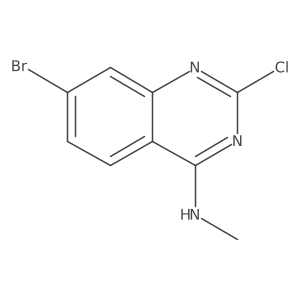 7-Bromo-2-chloro-N-methyl-4-quinazolinamine Structure