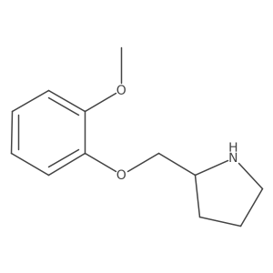 (2R)-2-[(2-methoxyphenoxy)methyl]pyrrolidine Structure