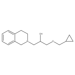 1-(cyclopropylmethoxy)-3-(3,4-dihydroisoquinolin-2(1H)-yl)propan-2-ol结构式