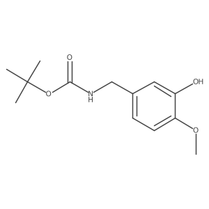 tert-butyl N-[(3-hydroxy-4-methoxyphenyl)methyl]carbamate Structure