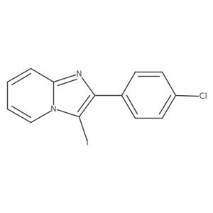 2-(4-Chlorophenyl)-3-iodoimidazo[1,2-a]pyridine结构式