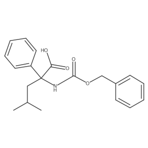 2-{[(Benzyloxy)carbonyl]amino}-4-methyl-2-phenylpentanoic acid Structure