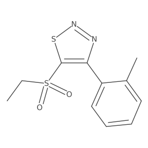 5-(Ethylsulfonyl)-4-(o-tolyl)-1,2,3-thiadiazole结构式