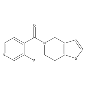 (6,7-dihydrothieno[3,2-c]pyridin-5(4H)-yl)(3-fluoropyridin-4-yl)methanone Structure