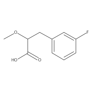 3-(3-Fluorophenyl)-2-methoxypropanoic acid Structure