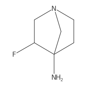 3-Fluoro-1-azabicyclo[2.2.1]heptan-4-amine Structure