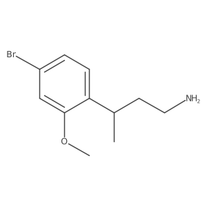 3-(4-Bromo-2-methoxyphenyl)butan-1-amine结构式