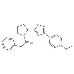 3-(4-Methoxyphenyl)-5-[1-(phenylacetyl)pyrrolidin-2-yl]-1,2,4-oxadiazole Structure