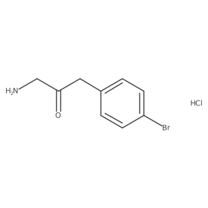 1-Amino-3-(4-bromophenyl)propan-2-one hydrochloride Structure