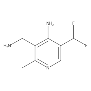 3-(Aminomethyl)-5-(difluoromethyl)-2-methylpyridin-4-amine Structure