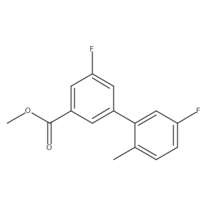 Methyl 3-fluoro-5-(5-fluoro-2-methylphenyl)benzoate结构式