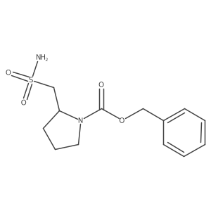 Benzyl 2-(sulfamoylmethyl)pyrrolidine-1-carboxylate Structure