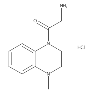 2-Amino-1-(4-methyl-3,4-dihydroquinoxalin-1(2H)-yl)ethan-1-one hydrochloride Structure