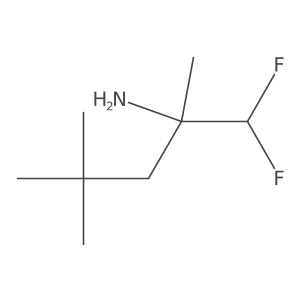 1,1-Difluoro-2,4,4-trimethylpentan-2-amine结构式