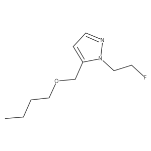 5-(butoxymethyl)-1-(2-fluoroethyl)-1H-pyrazole结构式