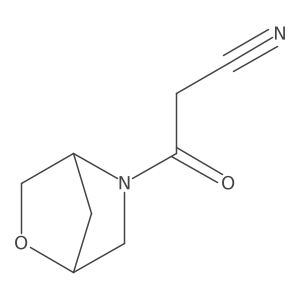3-(2-oxa-5-azabicyclo[2.2.1]heptan-5-yl)-3-oxo-propanenitrile Structure
