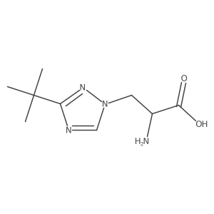 2-amino-3-(3-tert-butyl-1H-1,2,4-triazol-1-yl)propanoic acid Structure