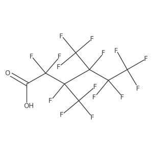 2,2,3,4,5,5,6,6,6-Nonafluoro-3,4-bis(trifluoromethyl)hexanoic acid结构式