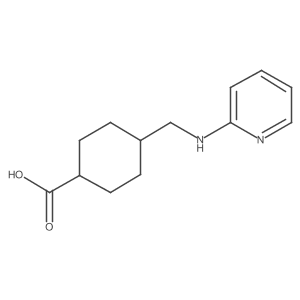 4-{[(Pyridin-2-yl)amino]methyl}cyclohexane-1-carboxylic acid结构式