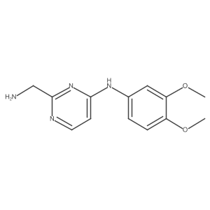 2-(Aminomethyl)-N-(3,4-dimethoxyphenyl)pyrimidin-4-amine结构式