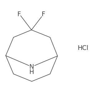 3,3-Difluoro-9-azabicyclo[3.3.1]nonane hydrochloride Structure