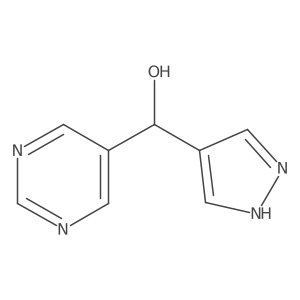 (1H-Pyrazol-4-yl)(pyrimidin-5-yl)methanol结构式