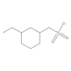 (3-Ethylcyclohexyl)methanesulfonyl chloride结构式