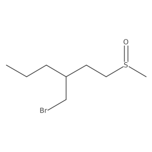 3-(Bromomethyl)-1-methanesulfinylhexane Structure