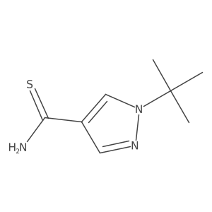1-tert-butyl-1H-pyrazole-4-carbothioamide结构式