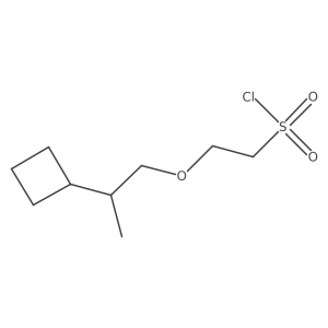 2-(2-Cyclobutylpropoxy)ethane-1-sulfonyl chloride Structure