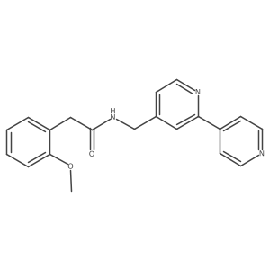 N-([2,4'-bipyridin]-4-ylmethyl)-2-(2-methoxyphenyl)acetamide结构式