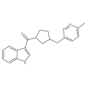 (1H-indol-3-yl)(3-((6-methylpyridazin-3-yl)oxy)pyrrolidin-1-yl)methanone Structure