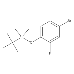 (4-Bromo-2-fluorophenoxy)(tert-butyl)dimethylsilane结构式