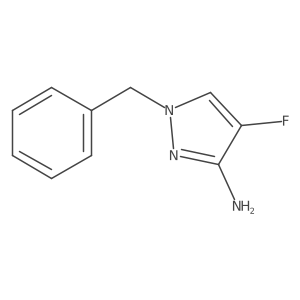 1-Benzyl-4-fluoro-1H-pyrazol-3-amine结构式