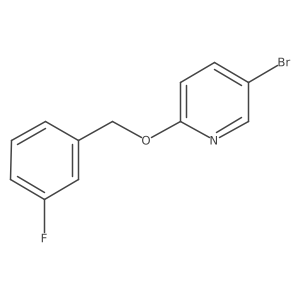 5-Bromo-2-(3-fluorobenzyloxy)pyridine Structure