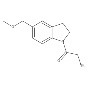 2-Amino-1-(5-(methoxymethyl)indolin-1-yl)ethan-1-one Structure