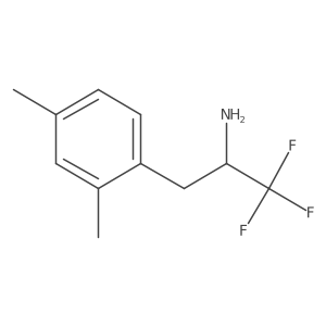 3-(2,4-Dimethylphenyl)-1,1,1-trifluoropropan-2-amine结构式