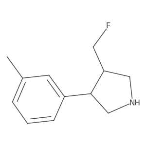 3-(Fluoromethyl)-4-(m-tolyl)pyrrolidine Structure