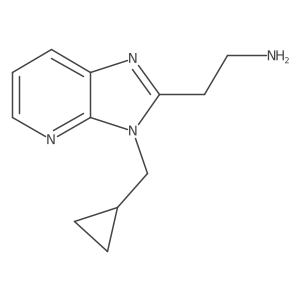 2-(3-(cyclopropylmethyl)-3H-imidazo[4,5-b]pyridin-2-yl)ethan-1-amine结构式