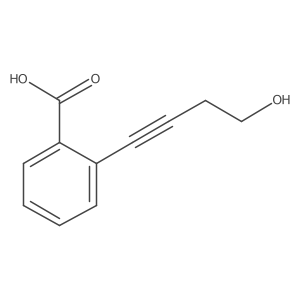 2-(4-Hydroxybut-1-yn-1-yl)benzoic acid结构式