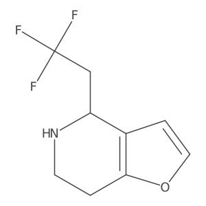 4-(2,2,2-trifluoroethyl)-4H,5H,6H,7H-furo[3,2-c]pyridine结构式