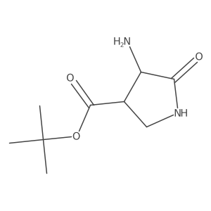 Tert-butyl 4-amino-5-oxopyrrolidine-3-carboxylate Structure