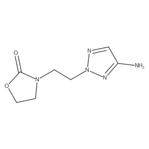 3-[2-(4-amino-2H-1,2,3-triazol-2-yl)ethyl]-1,3-oxazolidin-2-one Structure