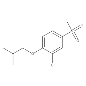 3-Chloro-4-(2-methylpropoxy)benzene-1-sulfonyl fluoride Structure