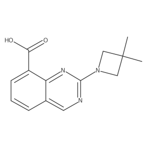 2-(3,3-Dimethylazetidin-1-yl)quinazoline-8-carboxylic acid Structure