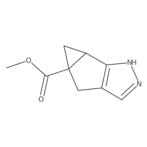 Rel-methyl (4aS,5aR)-1,4,5,5a-tetrahydro-4aH-cyclopropa[4,5]cyclopenta[1,2-c]pyrazole-4a-carboxylate结构式