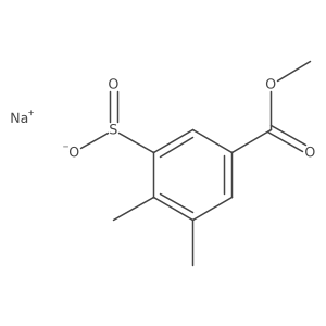 Sodium 5-(methoxycarbonyl)-2,3-dimethylbenzene-1-sulfinate Structure
