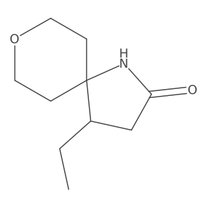 4-Ethyl-8-oxa-1-azaspiro[4.5]decan-2-one Structure